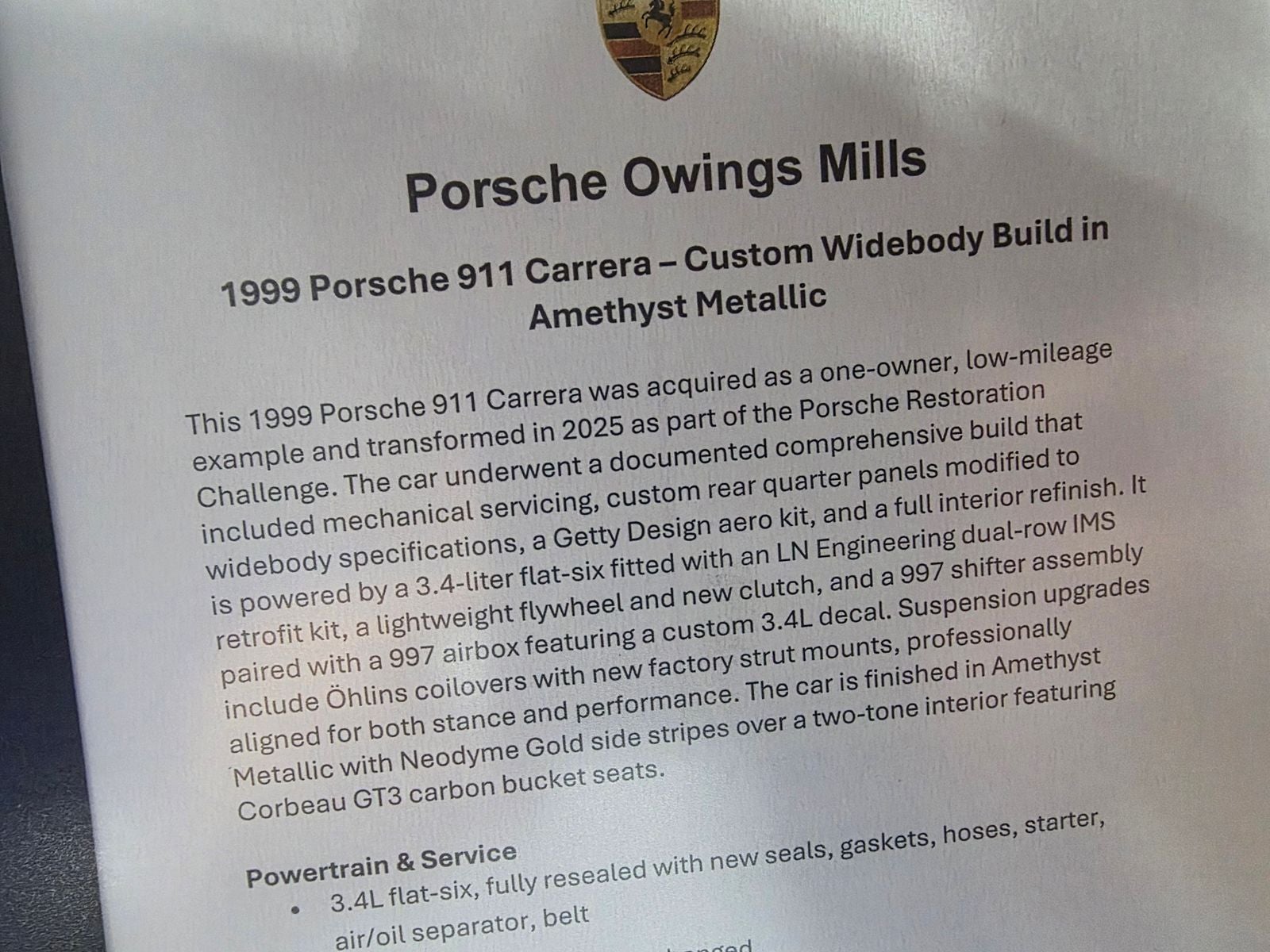 1999 Porsche 911 Carrera