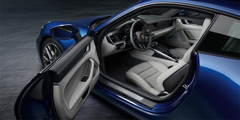 Porsche 911 model interior view