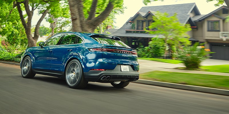Cayenne Coupe parked outside of a house